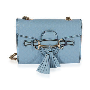 Gucci Light Blue Microguccissima Mini Emily Bag